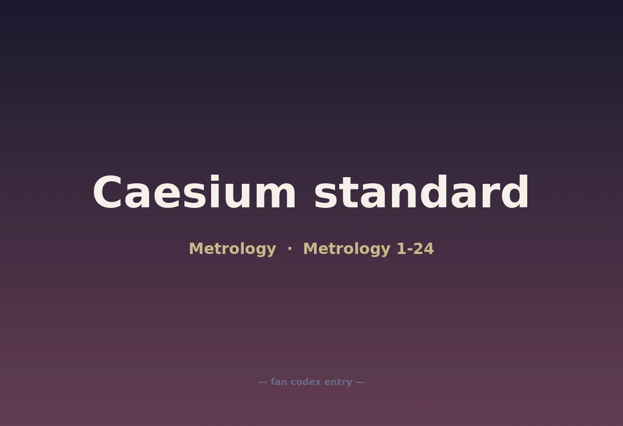Caesium standard